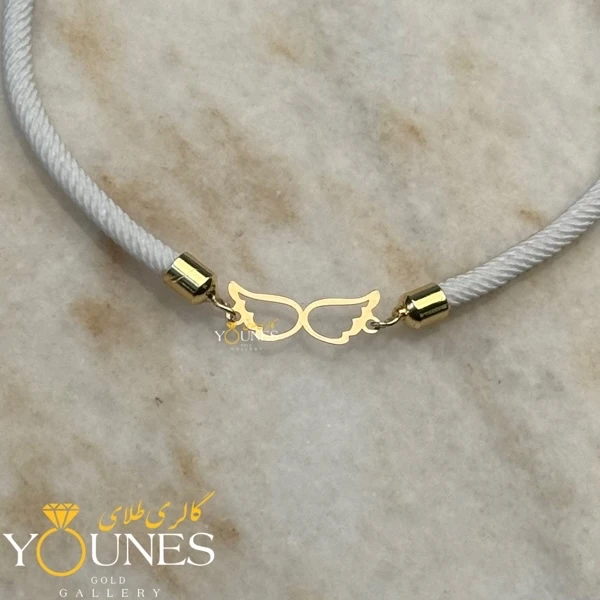 دستبند بال فرشته مینیمال طلا لیزری